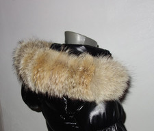 Kojote Pelz Kapuzen Kragen Echt Fell Coyote Pelzragen Jacke Parka Fellkragen Fur