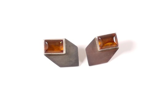 Ohrclips silber 925 - ohrclips, bernstein
