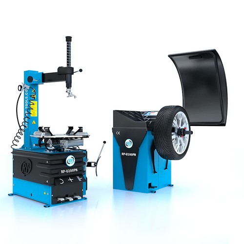 Reifen montiermaschine und - montiermaschine,