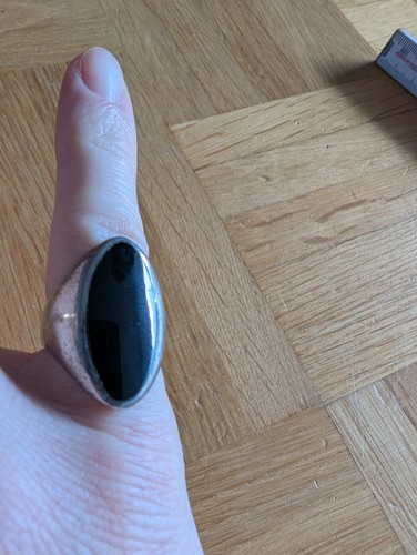 Ring silberring onyx - ring,