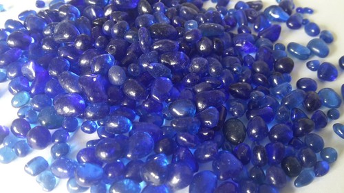 Blaue glaskiesel - kg,