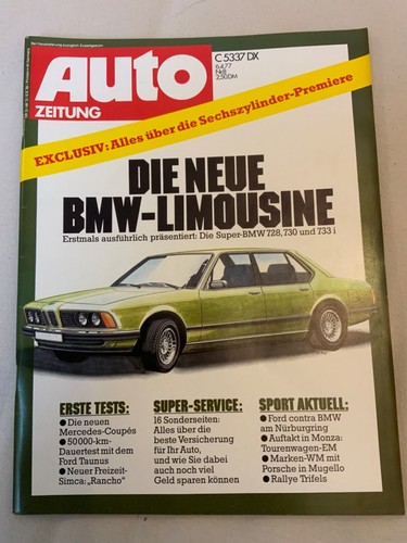 Auto zeitung 1977 dauertest - zeitung, 8/1977