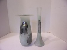 KRISTALL IRA TWO VASES GLASS