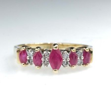 Ring 10K Gelbgold Rubin