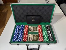 Pokerkoffer mit hochwertigem Zubehör - 4 Karten-Decks - Top Zustand!