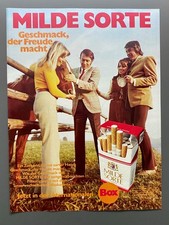 Milde Sorte Filter Zigarette 70s retro 1972 Vintage Ad Werbung Reklame