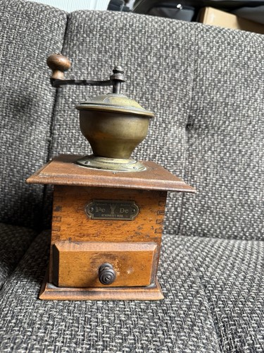 Antike pede kaffeemühle holz - pede,