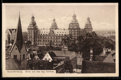 Aschaffenburg blick auf - aschaffenburg,,