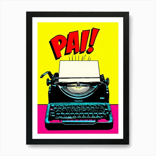 Schreibmaschine pop art - pop,