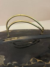 Hochwertiger Schreibtisch-Stifthalter aus Marmor Gold Vintage 