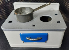 Blechspielzeug DDR Puppenstuben Möbel  Küchenherd mit Topf