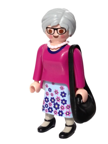 Playmobil figur alte oma mit - alte,