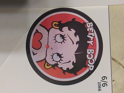 Aufkleber betty boop 5cm - 5cm, pvc