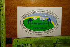 Alter Aufkleber Zelten Caravan