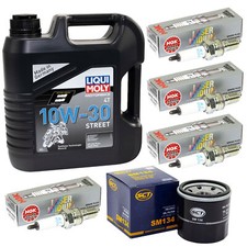 Set 4L Öl Inspektion für Honda VFR 1200 X Crosstourer 2012-21 Ölfilter Zündkerze