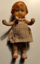 Alte kleine Puppe Gummi DP Germany 3011/3026 10,5 Cm