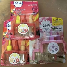 4x Febreze 3Volution Nachfüllflakons Karibik Mango&Himbeere Peony Cedar