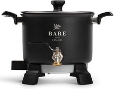 Bare Botanics 5L Elektrischer Wachsschmelzer für die Kerzenherstellung (UK 5 Liter, Schwarz 