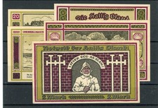 Hallig Oland 5 Scheine Notgeld rotviolett ...............................2/29686