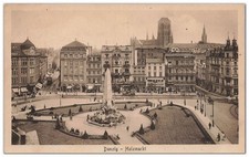 AK Danzig Holzmarkt Gdańsk Feldpost 1917