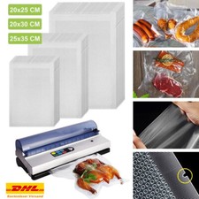 200 Vakuumbeutel Vakuumierbeutel Vakuumfolie goffriert für Vakuumierer all