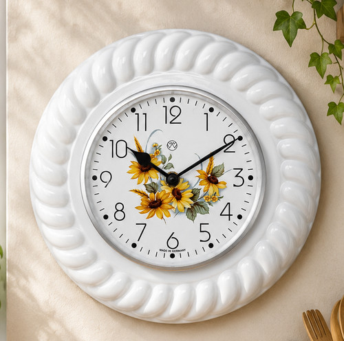 Küchenuhr sonnenblumen - küchenuhr,