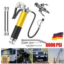 Profi Fettpresse Einhandfettpresse 8000 PSI 8tlg mit 2 Standard-Schlauch