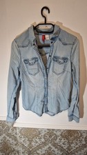 H&M Divided Jeanshemd, Blau