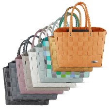 Flechtkorb Einkaufstasche Shopper mit Innentasche 20 Liter