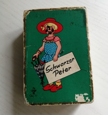 Altes  Kartenspiel für Kinder "Schwarzer Peter"