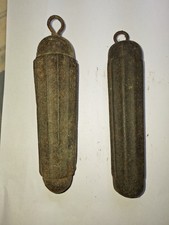 2 Uhren Gewichte für Schwarzwalduhr, 0,92 und 0,735 Kg