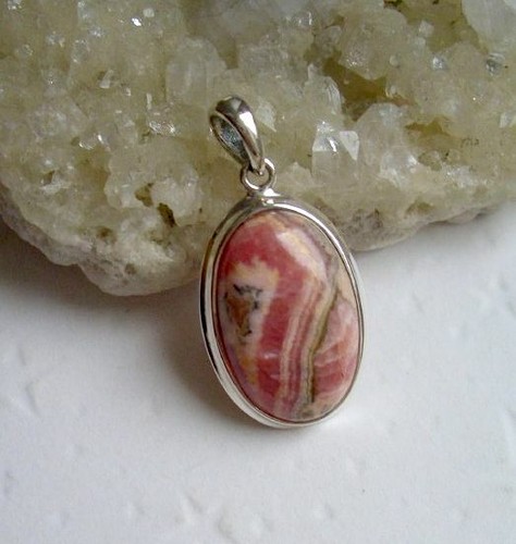 Anhänger mit rhodochrosit - mit,