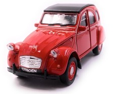 Citroën 2CV Modellauto Ente Auto Rot Maßstab 1:34-39 