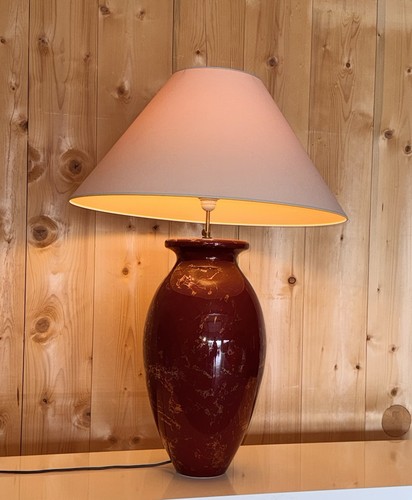 Domicil tischlampe keramik rot - tischlampe,