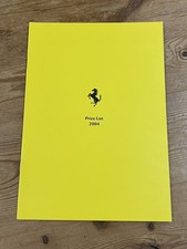 Ferrari Preisliste Prospekt