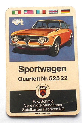 Autoquartett sportwagen - autoquartett, /