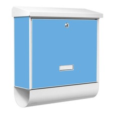 Design Briefkasten Stahl weiß
