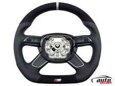 AUSTAUSCH Lenkrad Leder Alcantara Multifunktion  AUDi A6 4G C7 ABGEFLACHT S-Line