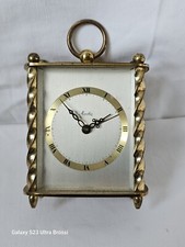 Mauthe Vintage Wecker Kutschenuhr Uhr Goldfarbig Reisewecker