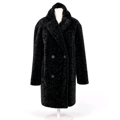 Zara trf schwarzer kunstfell - zara,
