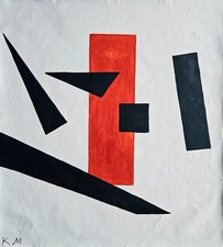Kasimir Malewitsch signiert