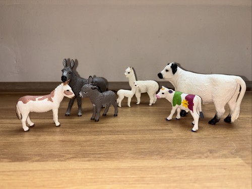 Schleich esel lama und - schleich-esel-lama-und, kuh