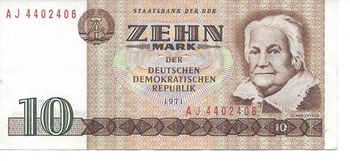 Geldschein banknote ddr - ddr, 10