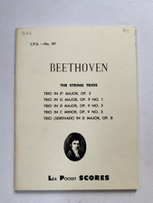 Noten . Beethoven. String Trios.  Taschenpartitur.