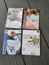 Rico Design Stück 4 Stickhefte gemischte Thema: „Blumen“
