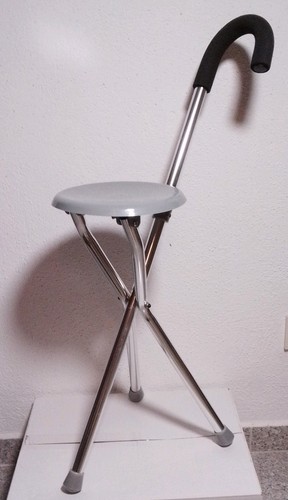 Gehstock mit sitzfläche - gehstock,