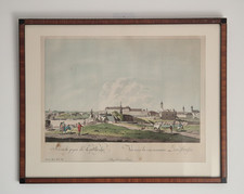 Alt kolorierter Kupferstich