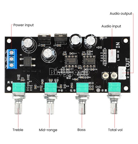 Ne5532 amplifier tone - tone, preamp