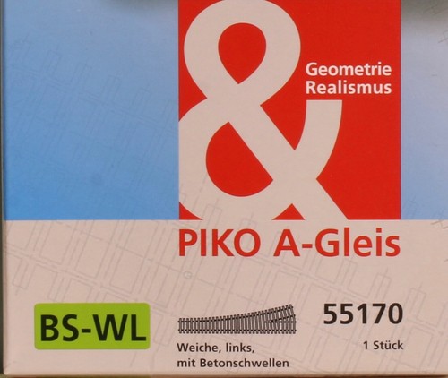Piko 55170 spur a gleis - 55170,, a-gleis