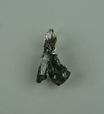 Meteorit Anhänger Campo del Cielo Argentinien  925 Sterling Silber